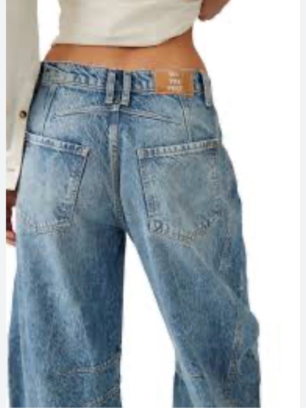 We The Free Relaxed Boyfriend Jeans in Light Blue
